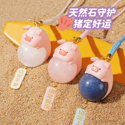 LuLu the Piggy Good Lucky Crystal Amulet Series Figures