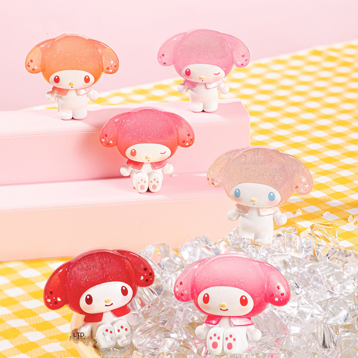 MY MELODY & KUROMI Ramune-style Series Mini Beans Figures