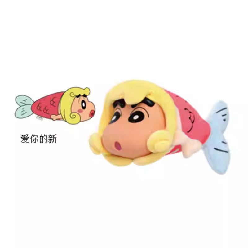 Crayon Shin-chan Plush Fish Series Action Dolls