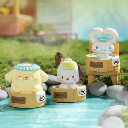 Персонажи Sanrio Mini Hot Spring, фигурки из ПВХ 