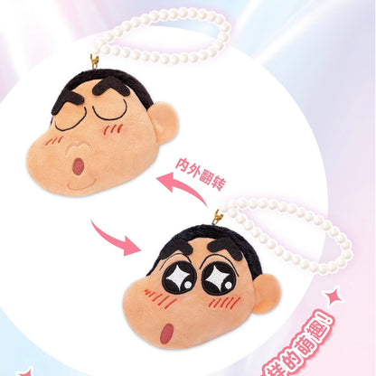 Crayon Shinchan Flip Plush Keychain Dolls