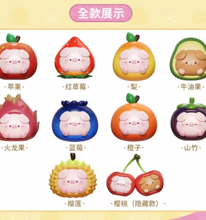 Piko Pig Fruit Party Mini Beans Series PVC Figures