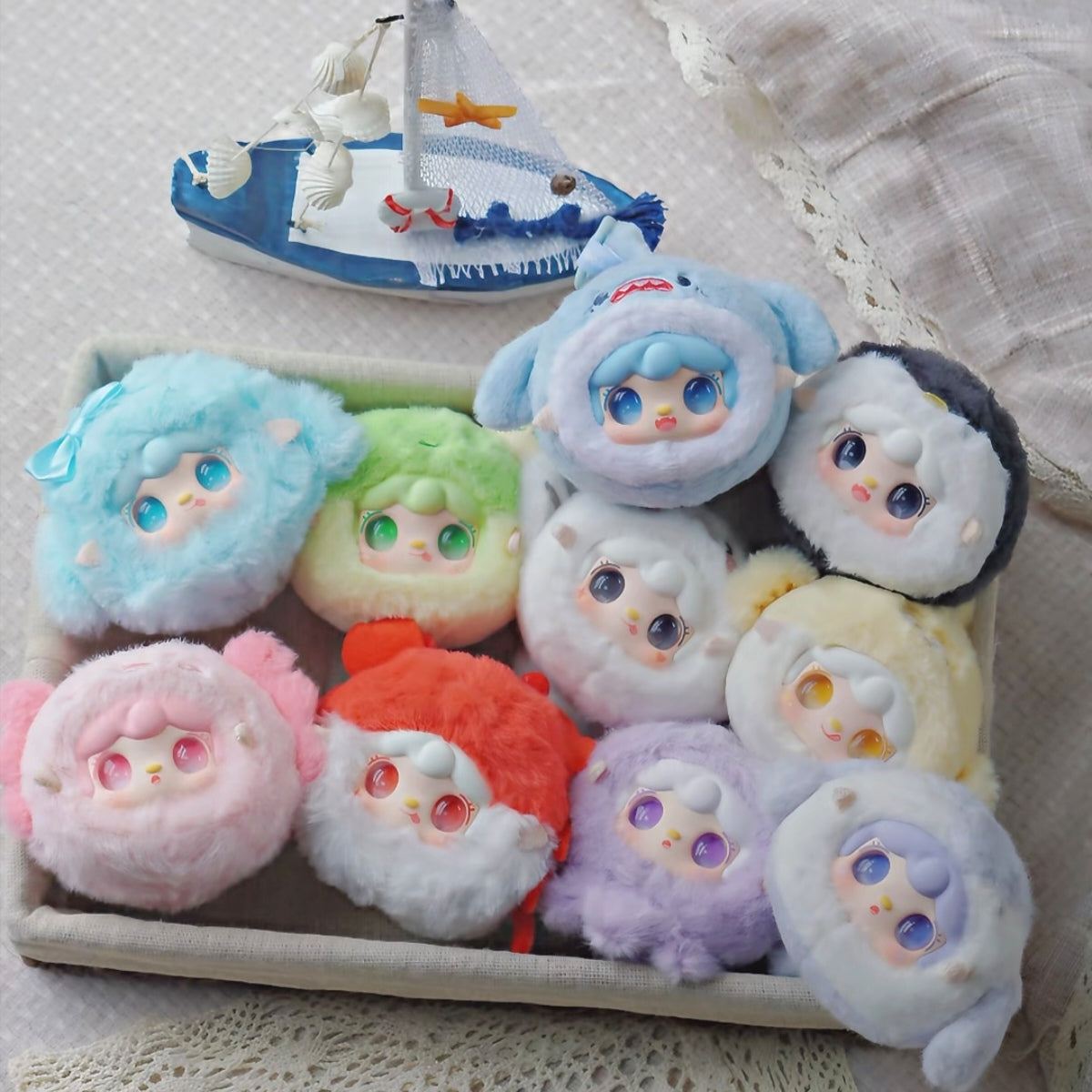 Yooki V6 Mini Ocean Baby Series Plush Dolls