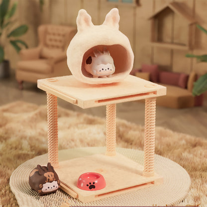 【BOGO】Фигурки из ПВХ серии KIKI Cat Apartment 