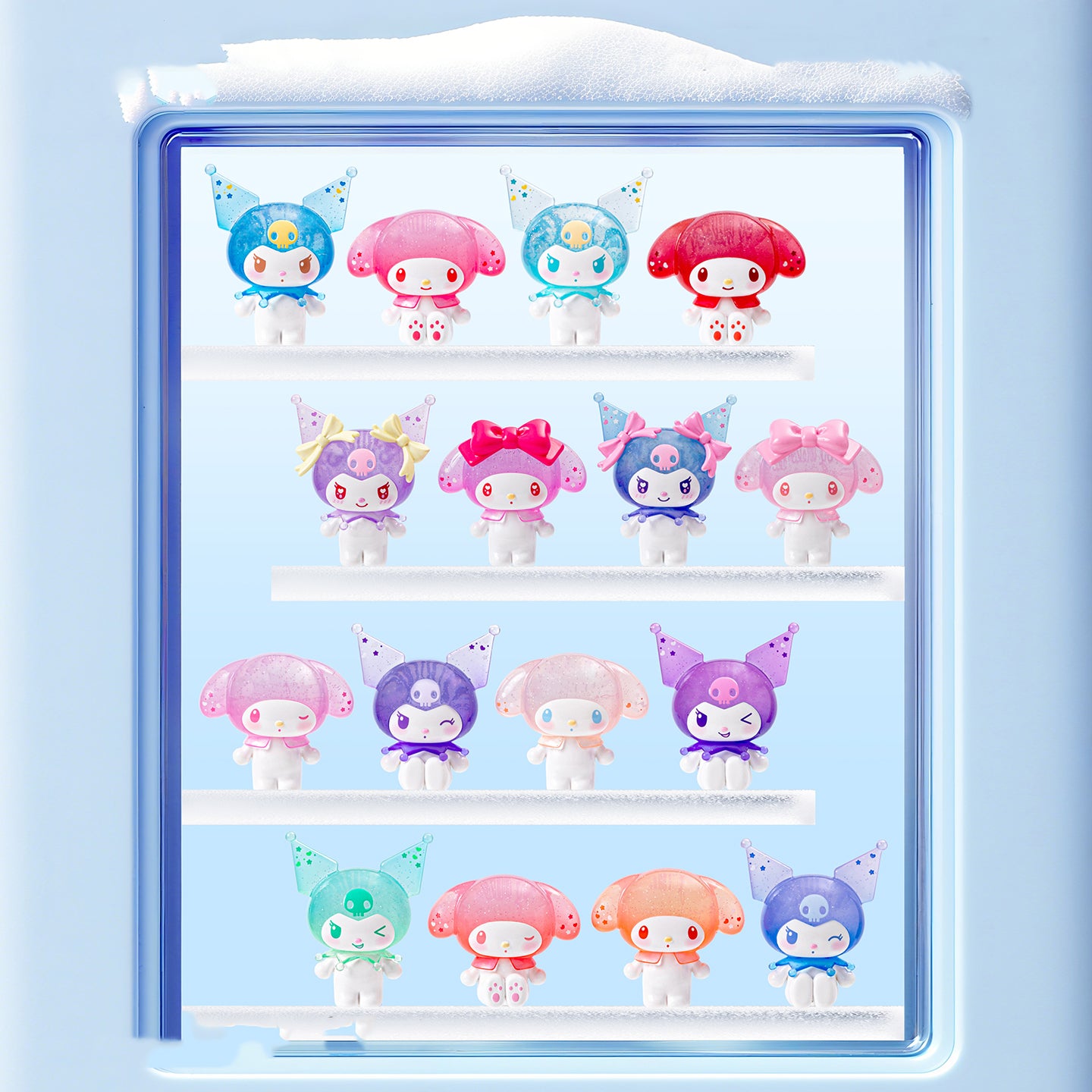 MY MELODY & KUROMI Ramune-style Series Mini Beans Figures