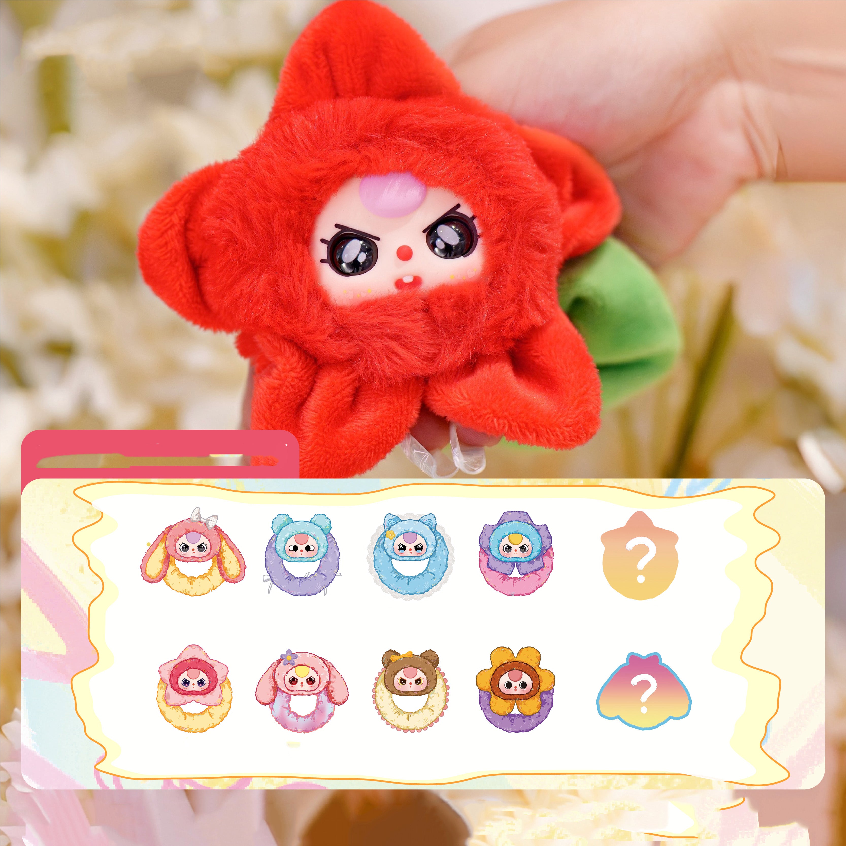 Baby Three Cute Hair Tie Series Plush Dolls – Hahatoys