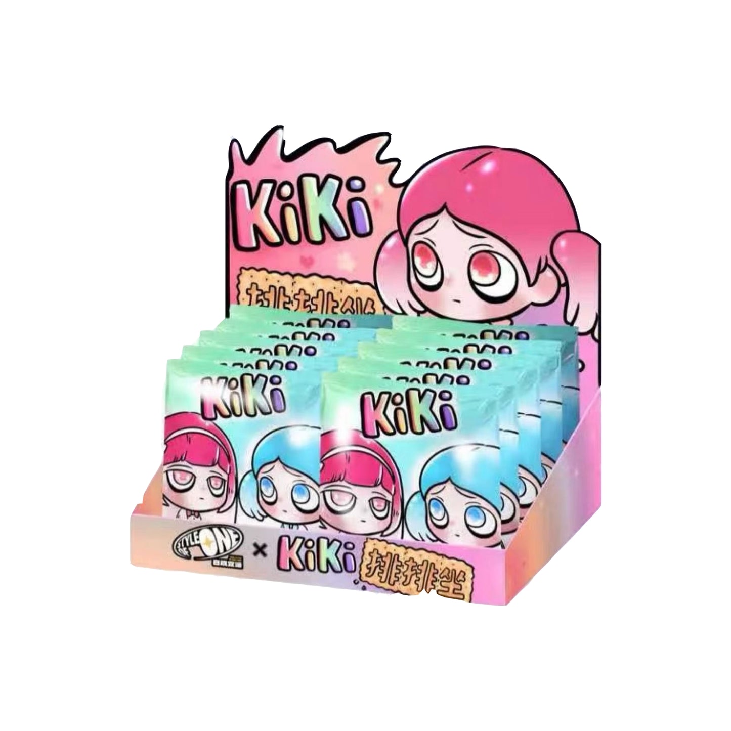 KIKI Row Sitting Series Mini Beans Figures
