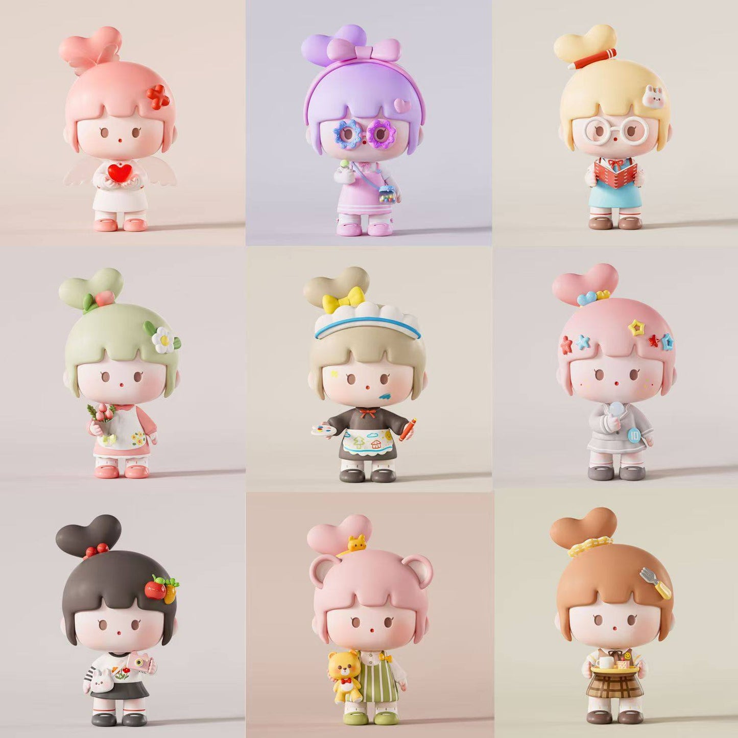 Sugar Heart Series Figures