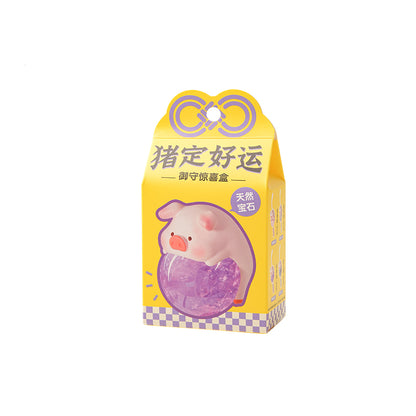 LuLu the Piggy Good Lucky Crystal Amulet Series Figures