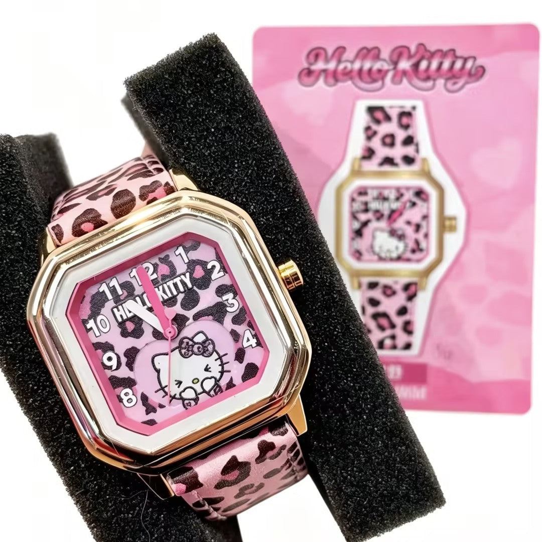 Hello Kitty Sweetheart Leopard Watch Series Figures