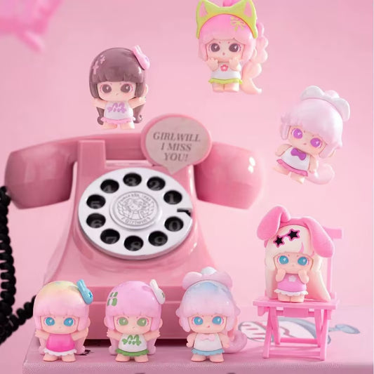 LANCY LULU Cute Girl Alliance Series Mini Bean Figures