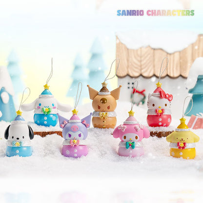 Персонажи Sanrio, серия зимних колокольчиков со звуком воды, фигурки из ПВХ 