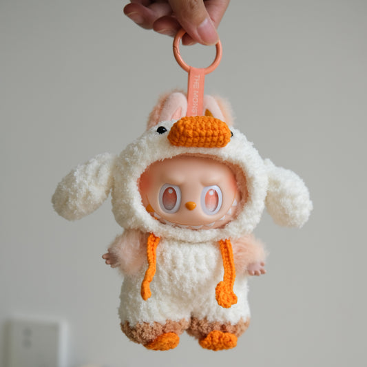 LABUBU Handmade Duck Clothes Doll