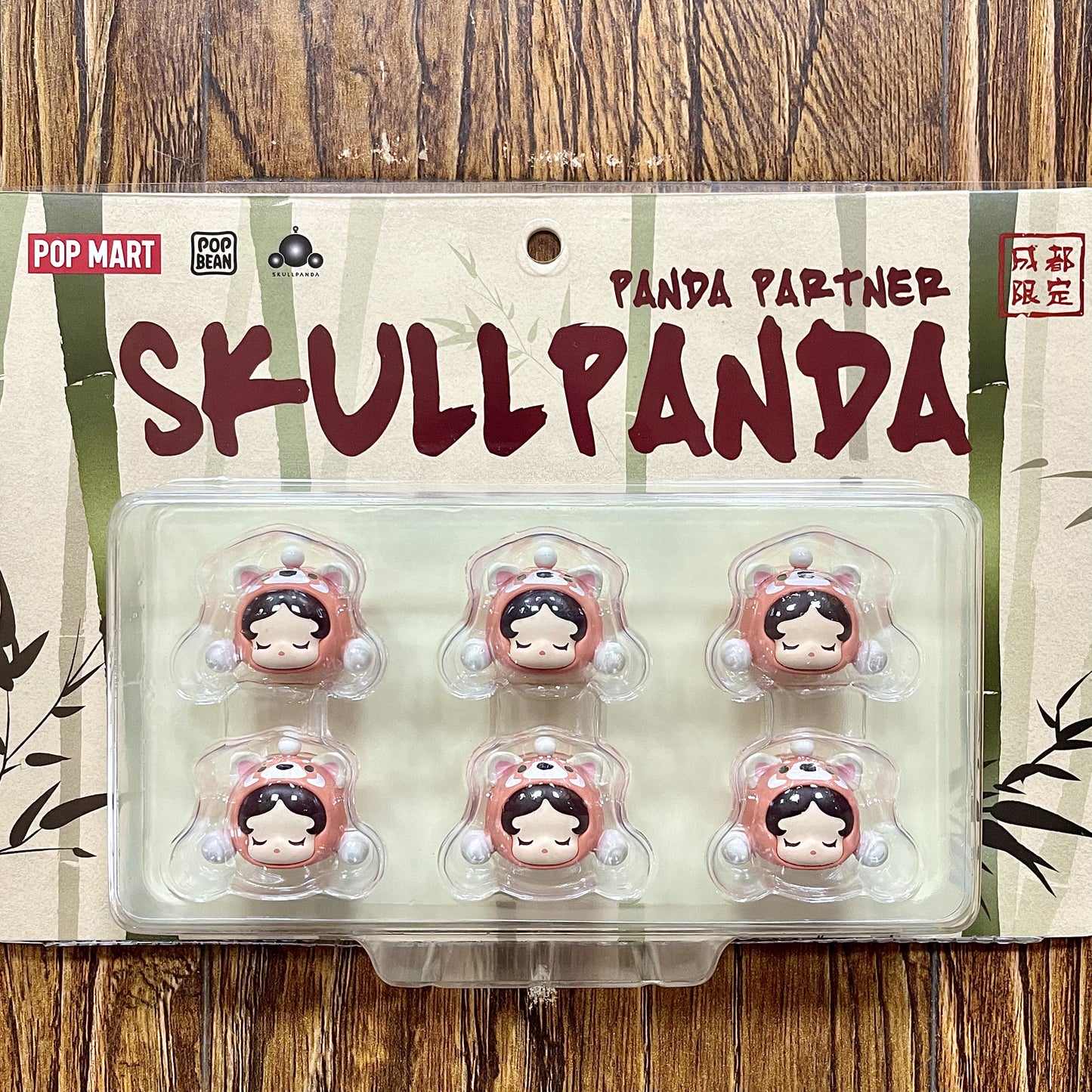 POP BEAN SKULLPANDA Panda Partner Set (Чэнду, ограниченная серия) Фигурки из ПВХ 