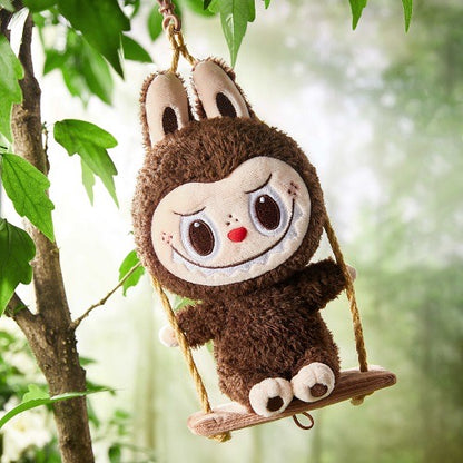 LABUBU Timber Workshop Series-Playing on the Swing Plush Pendant