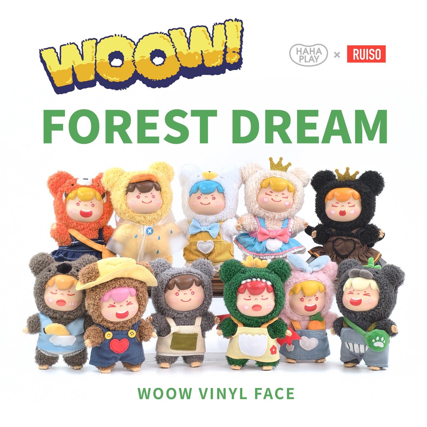 WOOW Forest Dream Vinyl Face Series Plush Dolls