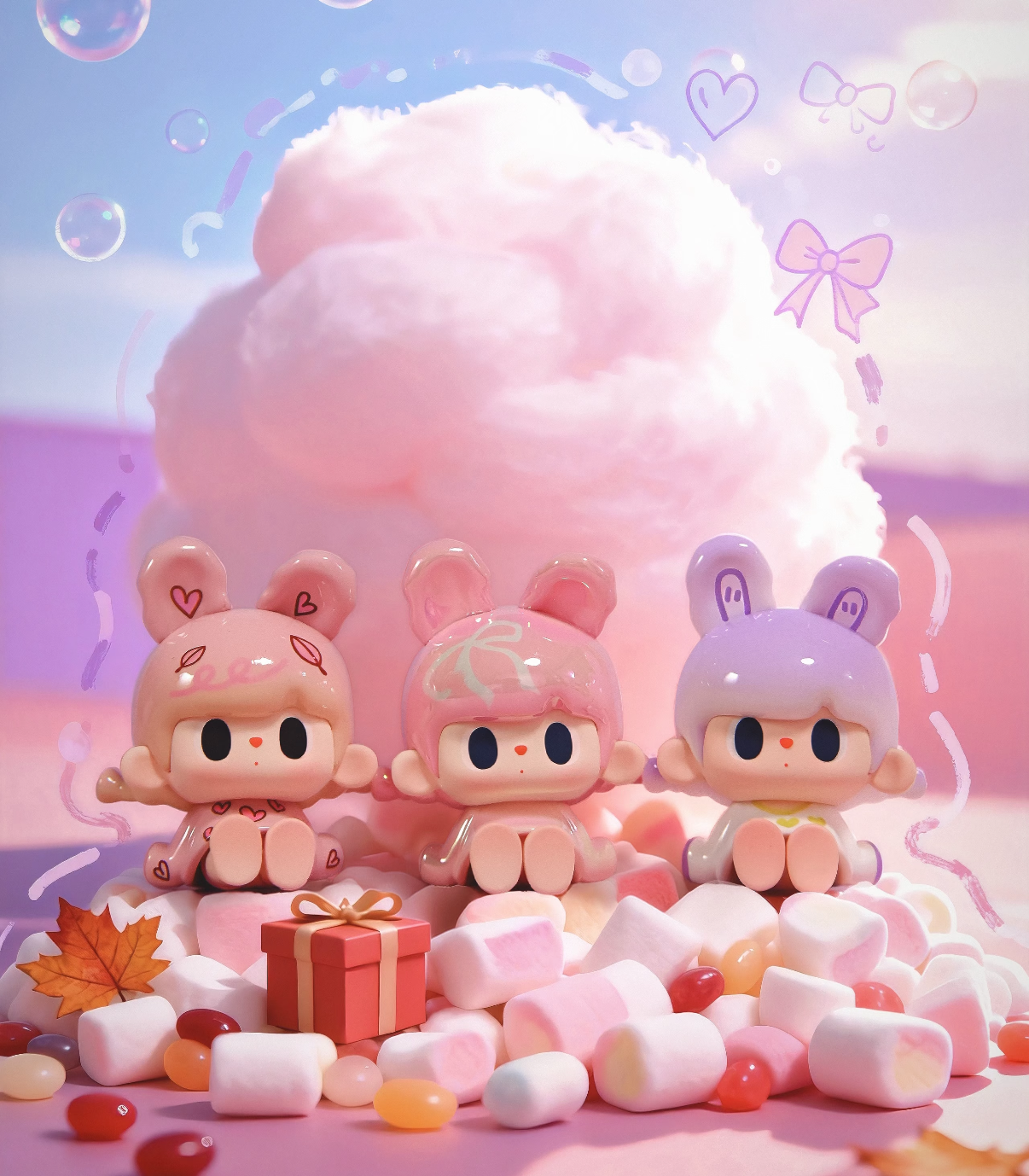 TUTU BEAR A Gentle Breeze Series Mini Bean Figures