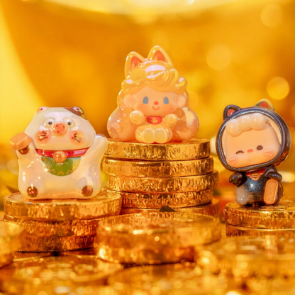 AMLLS Lucky Meow Series Mini Bean Figures