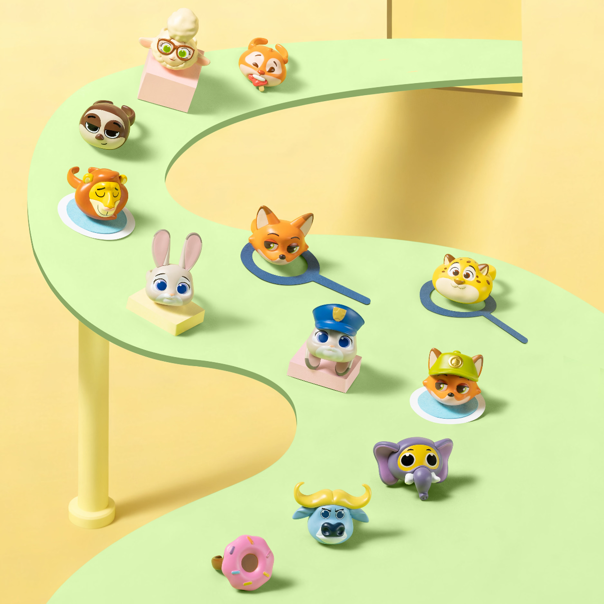 DSN - Zootopia Series Ring Mini Figures