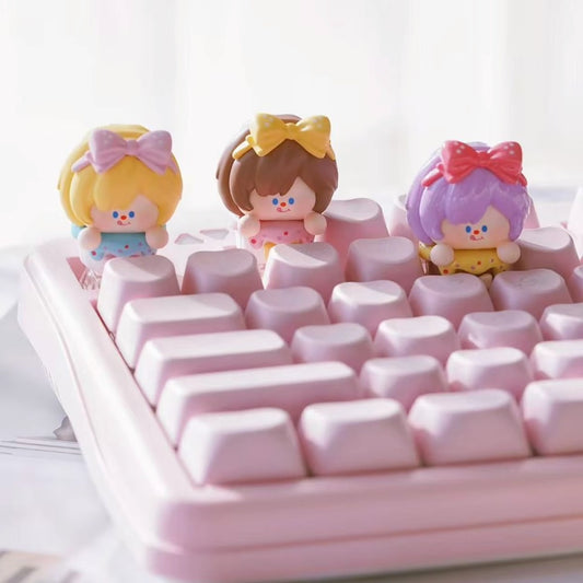 DiMieMie Rainbow Cacaron Series Keycap Figures