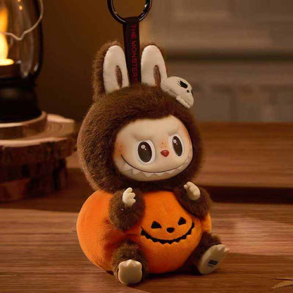 THE MONSTERS Halloween Series-Sitting Pumpkin Vinyl Plush Pendant Doll