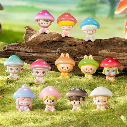 POP BEAN Mushrooms Elves Series PVC Figures