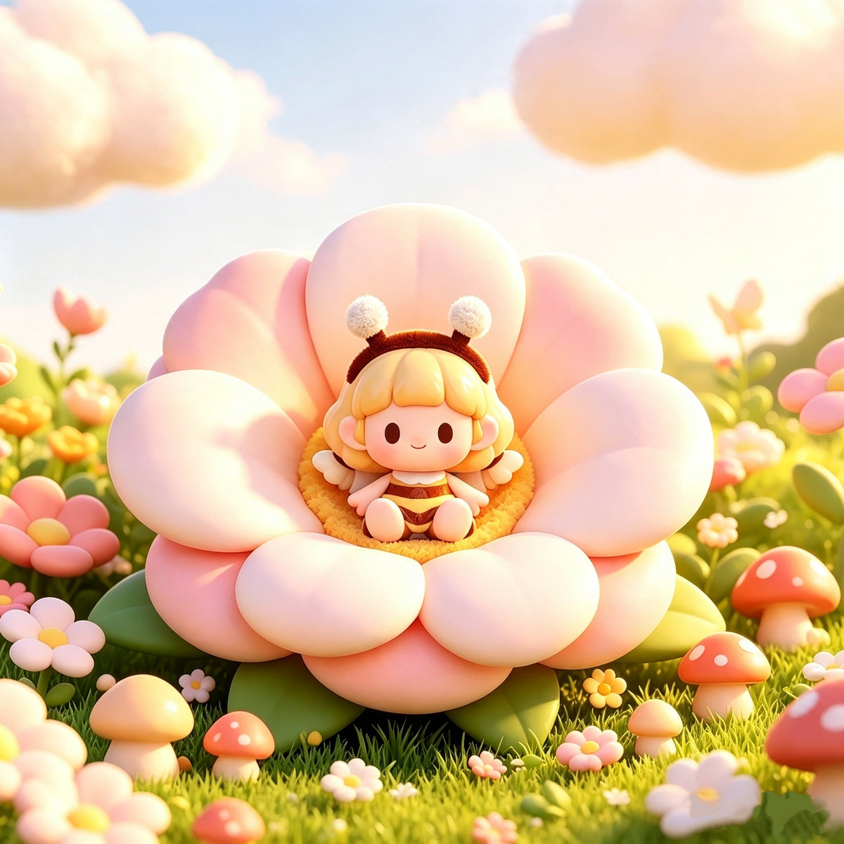 Titi Animal Tea Party Series Mini Beans Figures