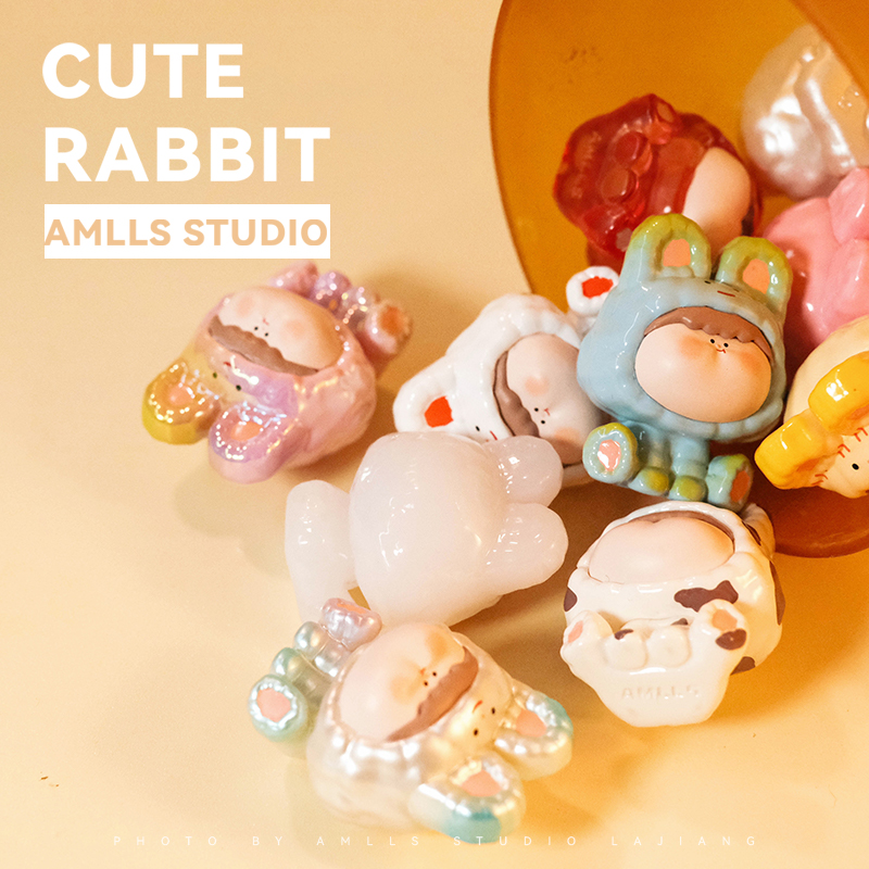 Amlls Cute Rabbit Mini Beans Series Dolls