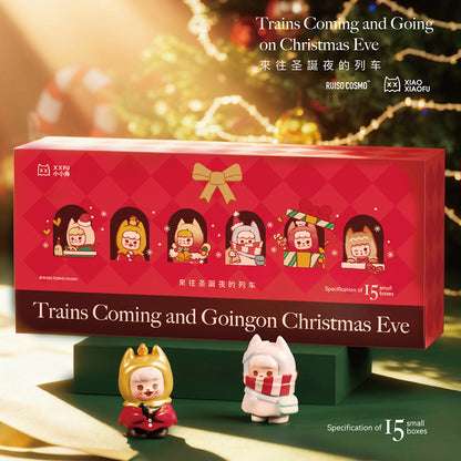 XXFU XiaoXiaoFu Christmas Train Series Mini Beans Figures