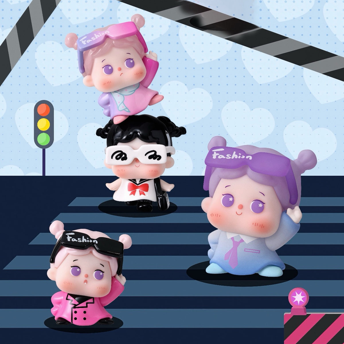 JOJOY Street Style Look Series Mini Bean Figures