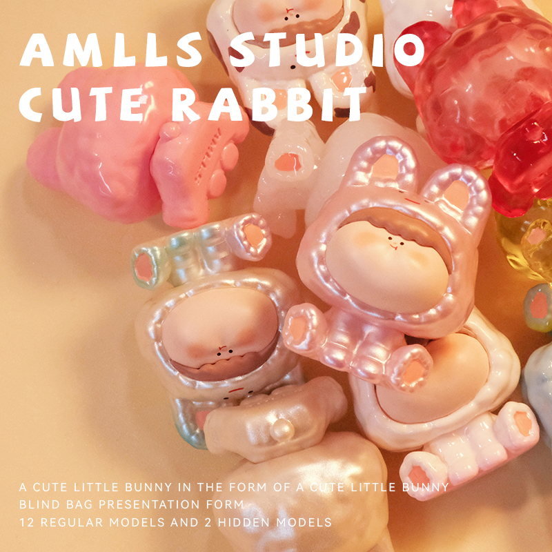 Amlls Cute Rabbit Mini Beans Series Dolls