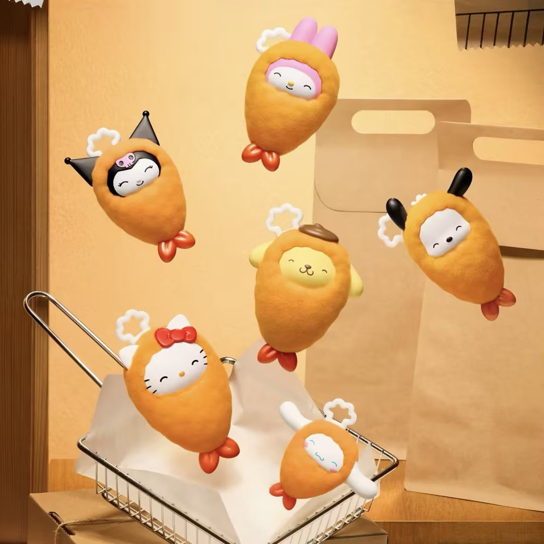 POP BEAN Sanrio characters Fried Shrimp Series Mini Bean Figures