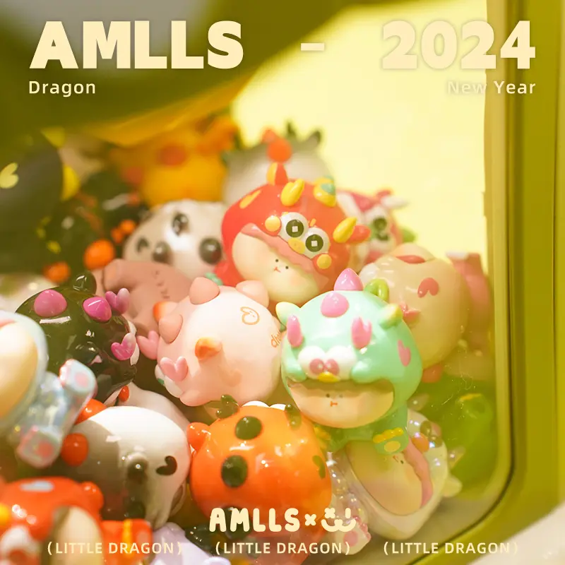 Amlls Dragon Mini Beans Series PVC Figures