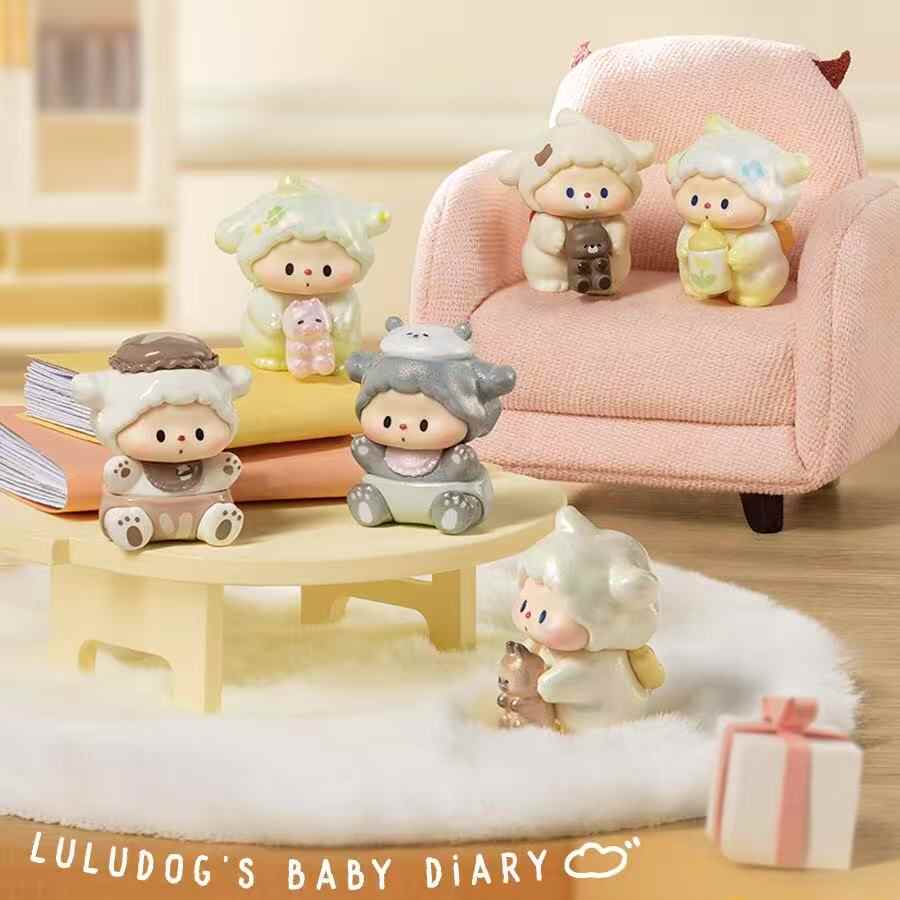 LULUDOG'S Baby Diary Series Mini Beans Figures