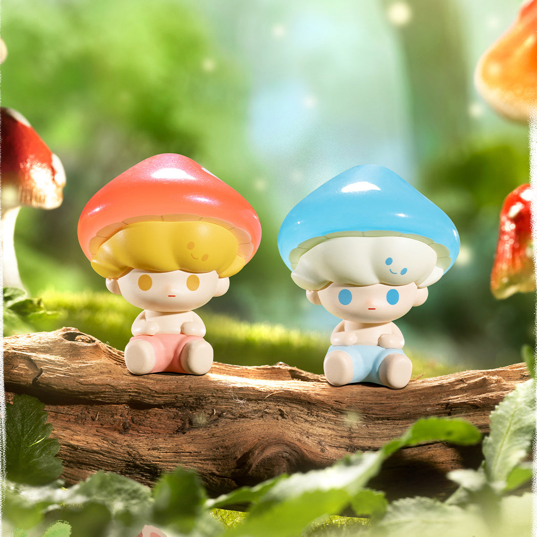 POP BEAN Mushrooms Elves Series PVC Figures