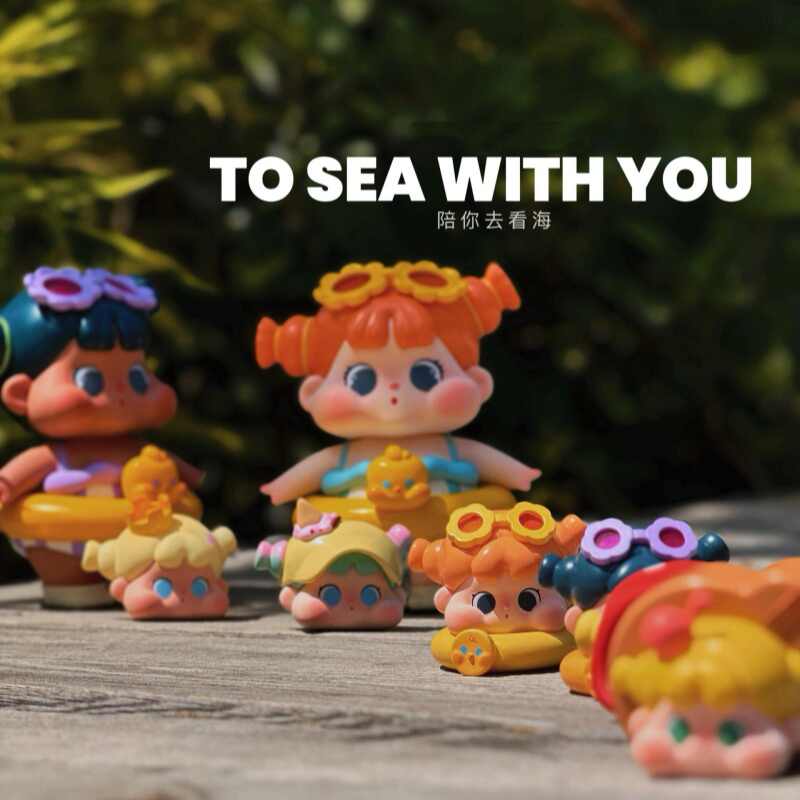 QOQO MINI FACE TO SEA WITH YOU Series PVC Figures