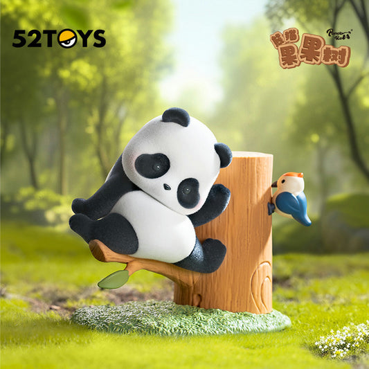 Фигурки панд из ПВХ серии Panda Roll, лазающие по деревьям 