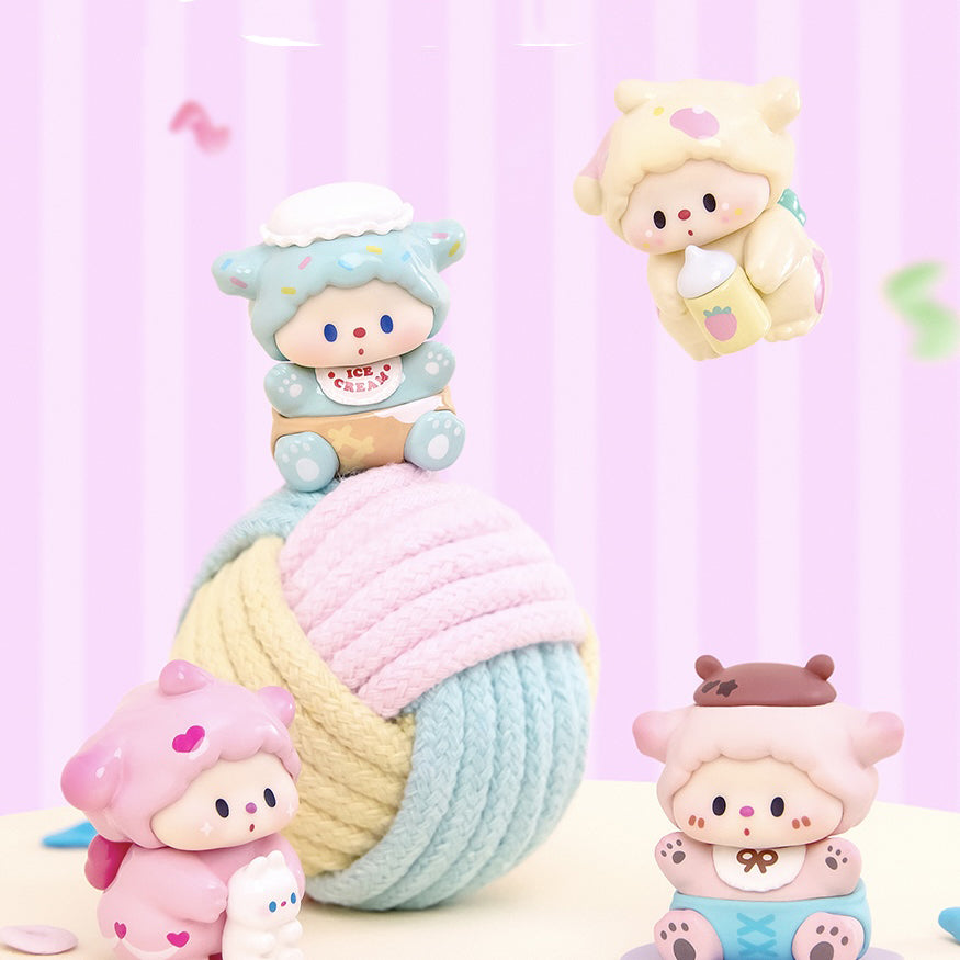 LULUDOG'S Baby Fete Series Mini Beans Figures