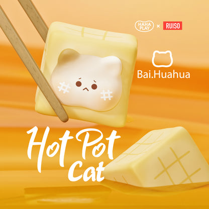 Bai.Huahua Hot Pot Cat Mini Beans Series PVC Figures