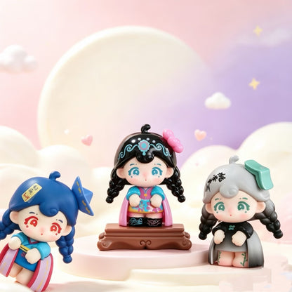 P-Peach.Three-Life Career Dream Journey Series Mini Bean Figures