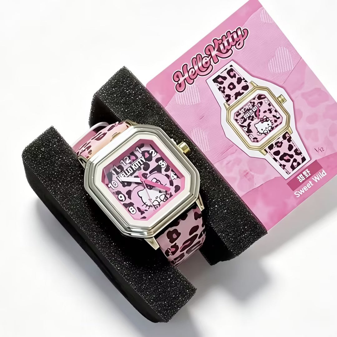 Hello Kitty Sweetheart Leopard Watch Series Figures