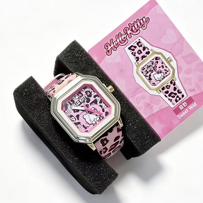 Hello Kitty Sweetheart Leopard Watch Series Figures