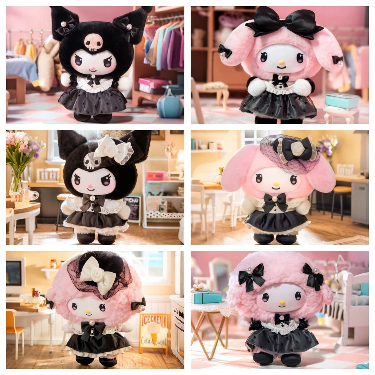 SRO Characters Sisters' Outfit Series Plush Pendant Dolls