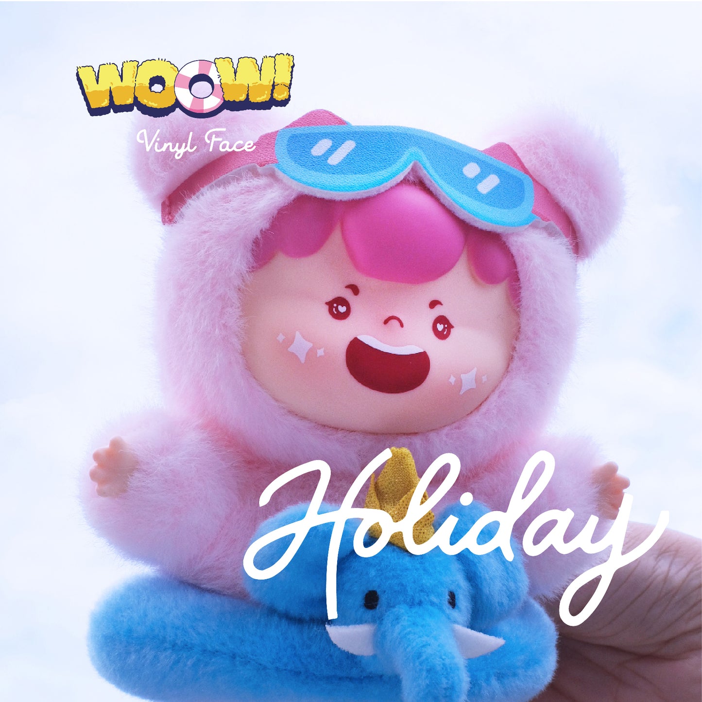 WOOW Happy Holiday Vinyl Face Series Plush Dolls