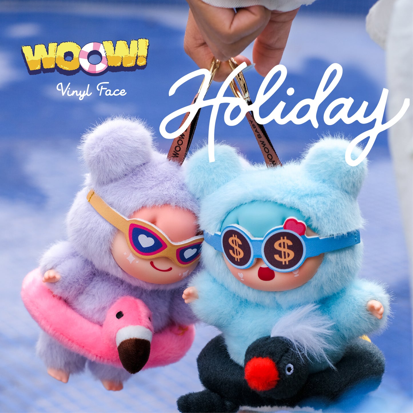 WOOW Happy Holiday Vinyl Face Series Plush Dolls