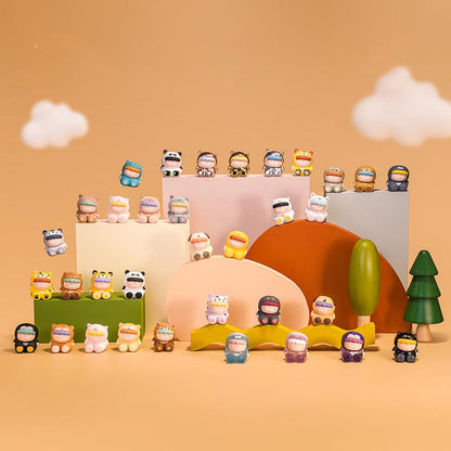 Curious Baby Animal Series Mini Beans Figures