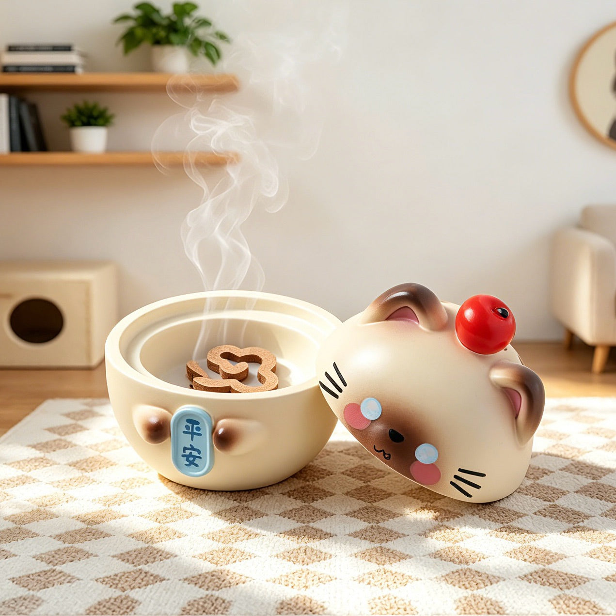 Lucky Cat Incense Burner Series Figures