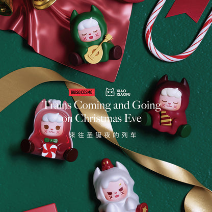 XXFU XiaoXiaoFu Christmas Train Series Mini Beans Figures