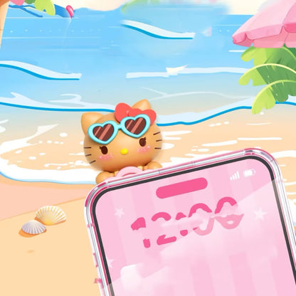 He-llo KT Beach Trip Lying Series  Mini Bean Figures