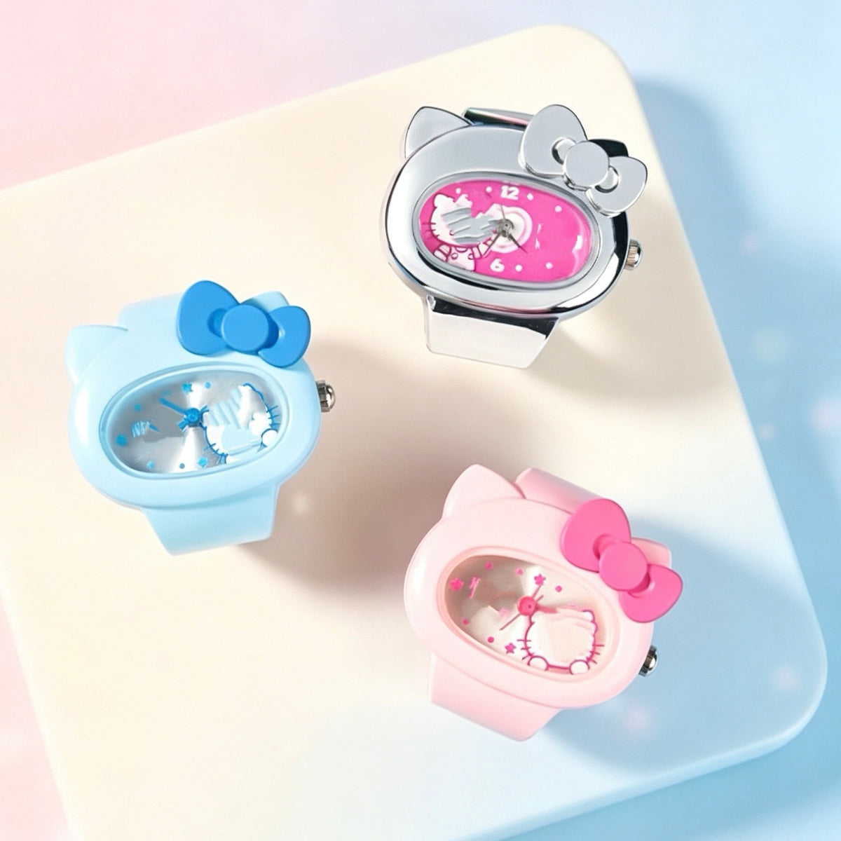 Hello Kitty Rainbow Dream Trip Ring Watch Series Figures